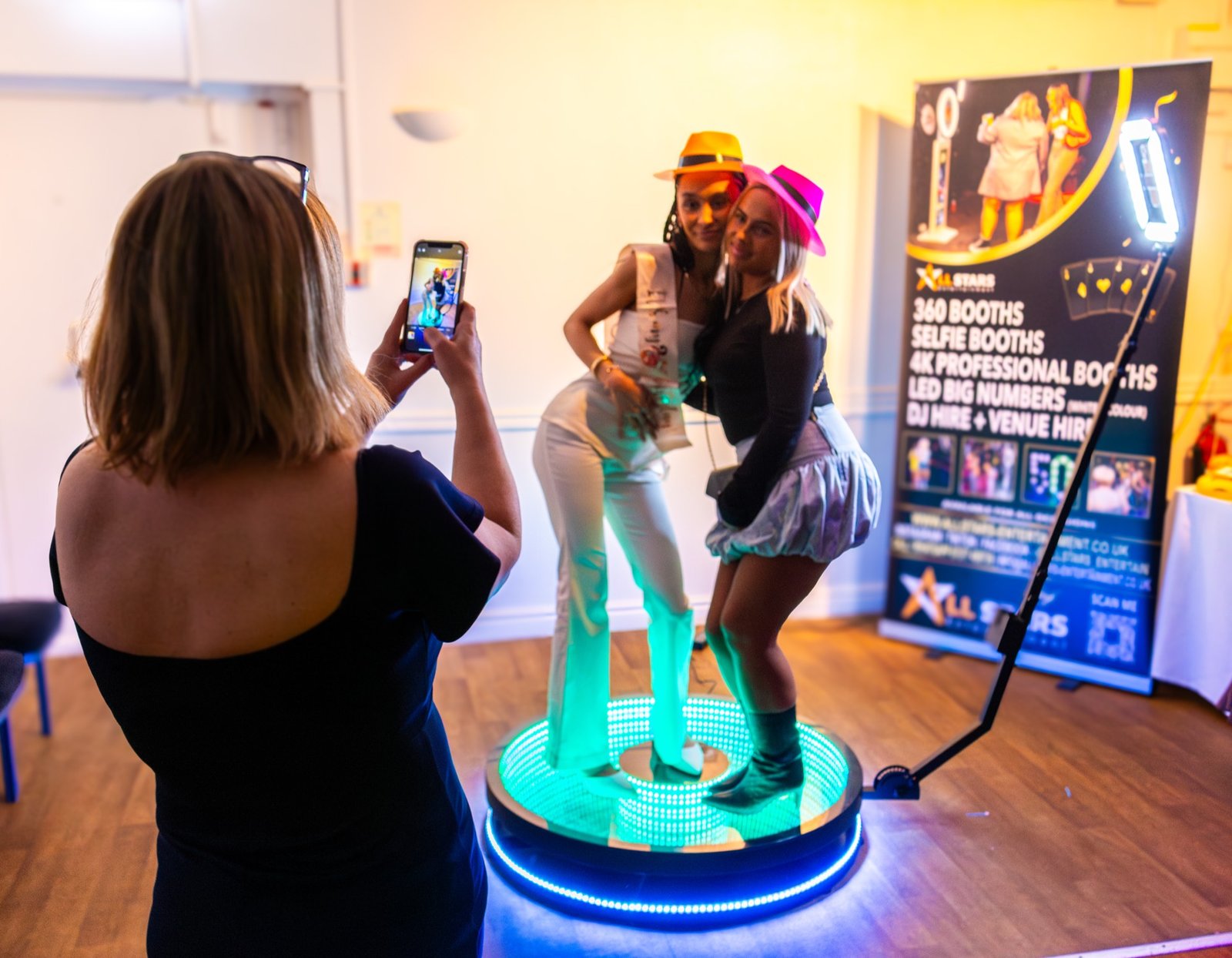 All Stars Entertainment photo booth at a real event
