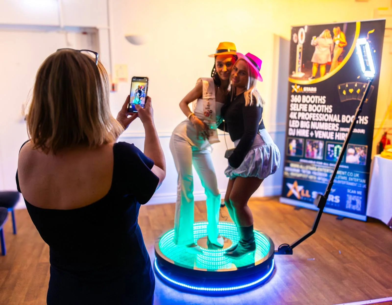 All Stars Entertainment photo booth at a real event
