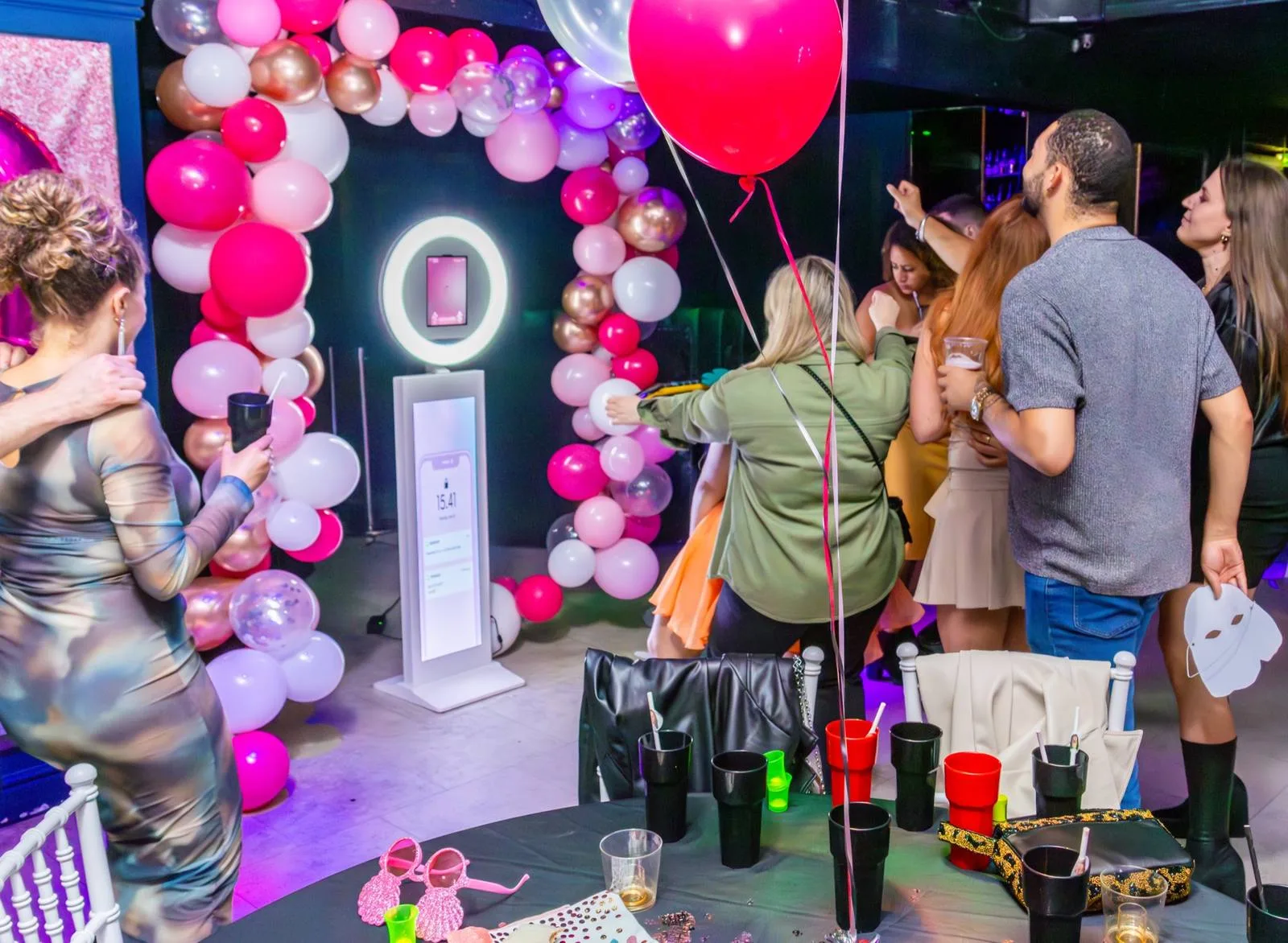 All Stars Entertainment booth setup at an event