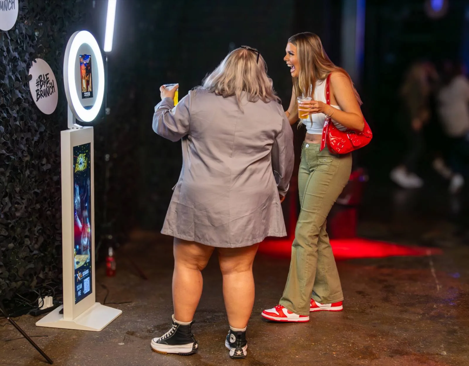 All Stars selfie booth at a live event